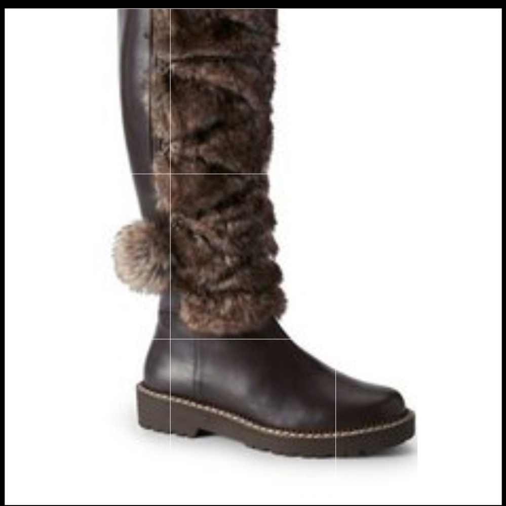 Land's End Faux Fur Boots